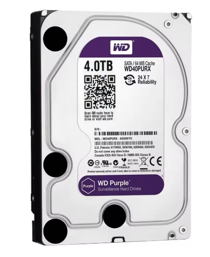 WD Purple 4TB Surveillance Internal Hard Drive Disk 3.5" SATAIII 6.0GB 64M Cache - Picture 3 of 15