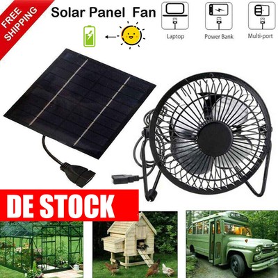 4 inch Mini Ventilator Solar Panel Powered Fan Air Extractor Solar Exhaust Fan
