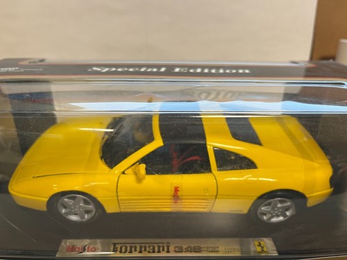FERRARI 348 TS GIALLO MODENA YELLOW by MAISTO 31804 1:18 BRAND NEW FREE SHIPPING - Picture 2 of 4