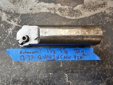Kennametal 1-1/2" Dia 5-5/8" OAL Boring Bar Carbide Insert B-37-12W CNMG 432 1