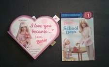 I Love You Because and School Days Lot of 2 Barbie Books
