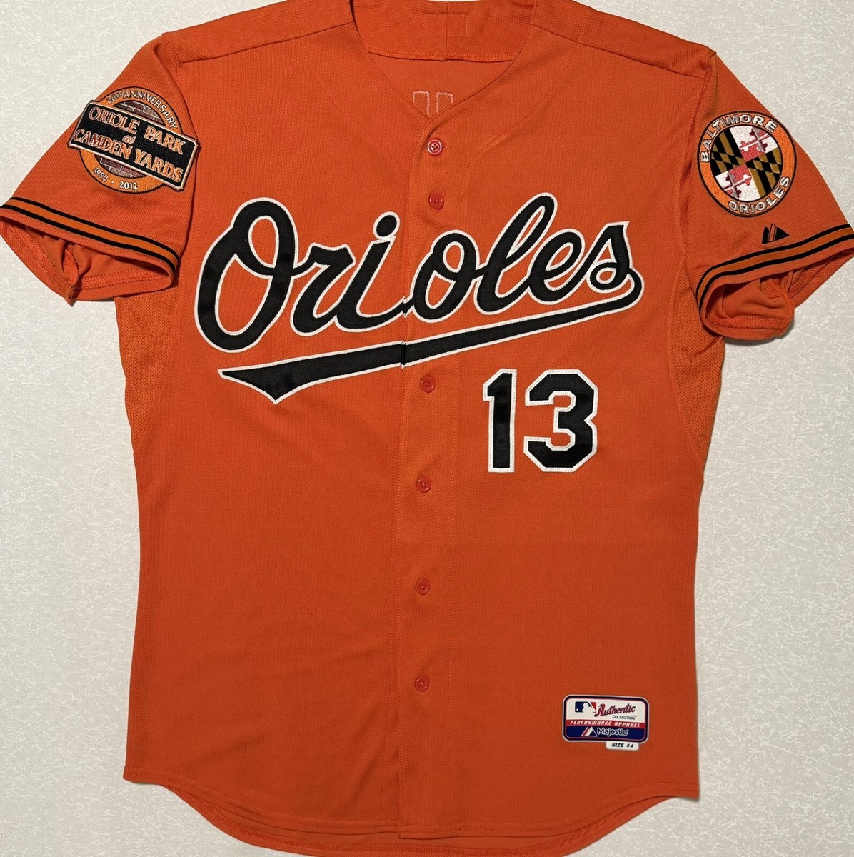 Authentic Majestic MLB Baltimore Orioles Manny Machado Baseball Jersey