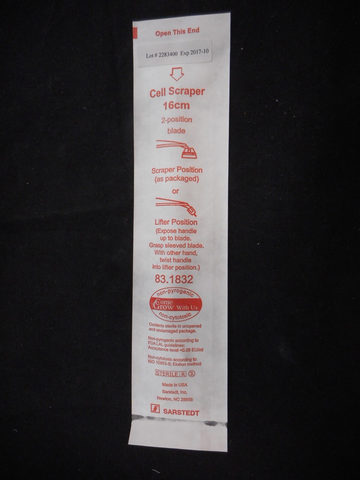 SARSTEDT Disposable Plastic 16cm Cell Scraper 2Position TPE Blade 100/CS eBay