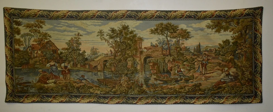 Tapeçaria medieval grande vintage - Imagem 4 de 4