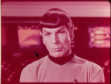 Star Trek TOS 35mm Film Clip Slide Spock Bridge Leonard Nimoy ST.Spock.12