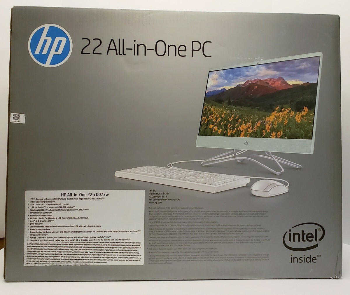 HP 22-C0073W All-in-one PC 22