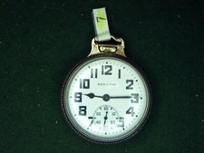 Hamilton 992B 21 Jewel pocket watch with Wadsworth Tu Tone case