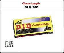 D.I.D DID 420 V Oring Motorcycle Drive Chain Natural with Clip Master Link