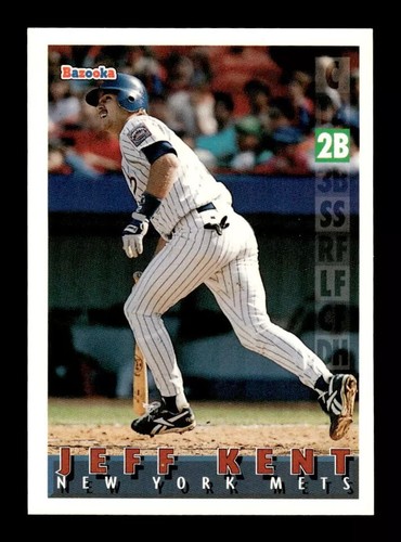 Foto original única de Jeff Kent 1995 Bazooka #82 Topps Vault tipo 1 - Imagen 3 de 3