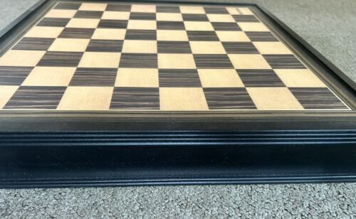 Wooden Chess Board with Drawers Carved Pieces Chivas Logo Promotional Brand New - Afbeelding 1 van 11