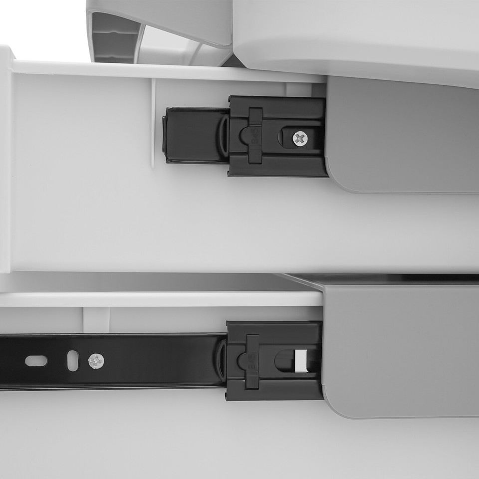 2 Drawers Beauty Salon Trolley Cart 3 Tiers Mobile Storage Cart ABS