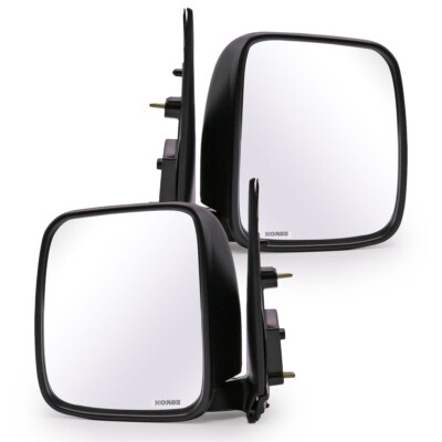 Pair Manual Wing Side Mirror Convex For Toyota Commuter, Hiace 2005 2018
