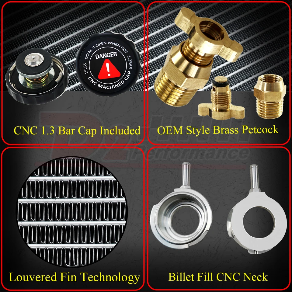 161 3 Row Aluminum Radiator Shroud Fan For 1973-86 Chevy/GMC C/K C10 C20 C30 K30 - Imagem 4 de 4