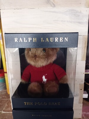 2020 Ralph Lauren Polo Teddy Bear With Blue Sweater for sale