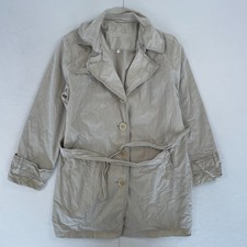 Kirsten Trench Coat 18 Beige Womens Mid-length Jacket Mac Belt Cotton Blend