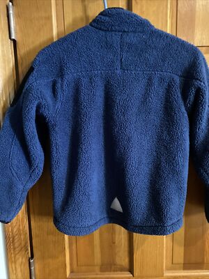 Kids LL Bean Hi Pile Fleece Zip Up Jacket Coat Boys Size Small 8
