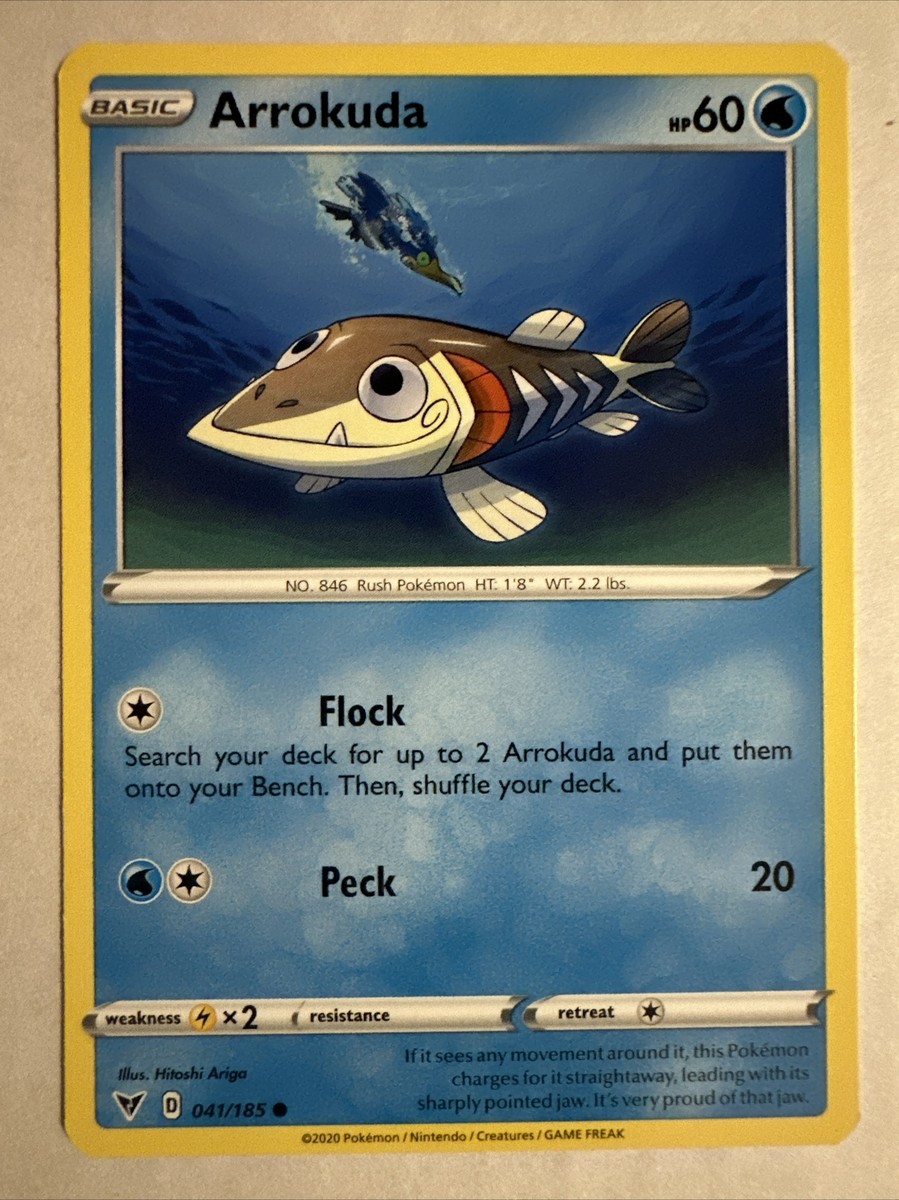 Arrokuda 041/185 Common Vivid Voltage Pokemon Card | eBay