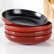 9.5'' Large Pasta Bowls 42 Ounce Stoneware Salad Bowls for Kitchen Ceramic Se...