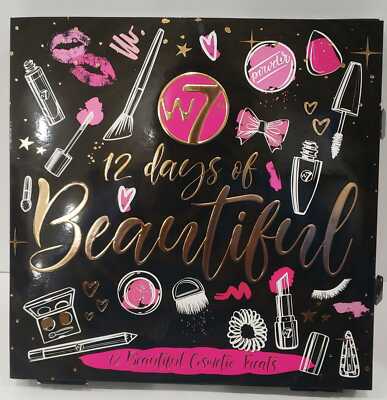 W7 12 Days of Beautiful Festive Gift Set - 12 Doors Of Individually Boxed Makeup