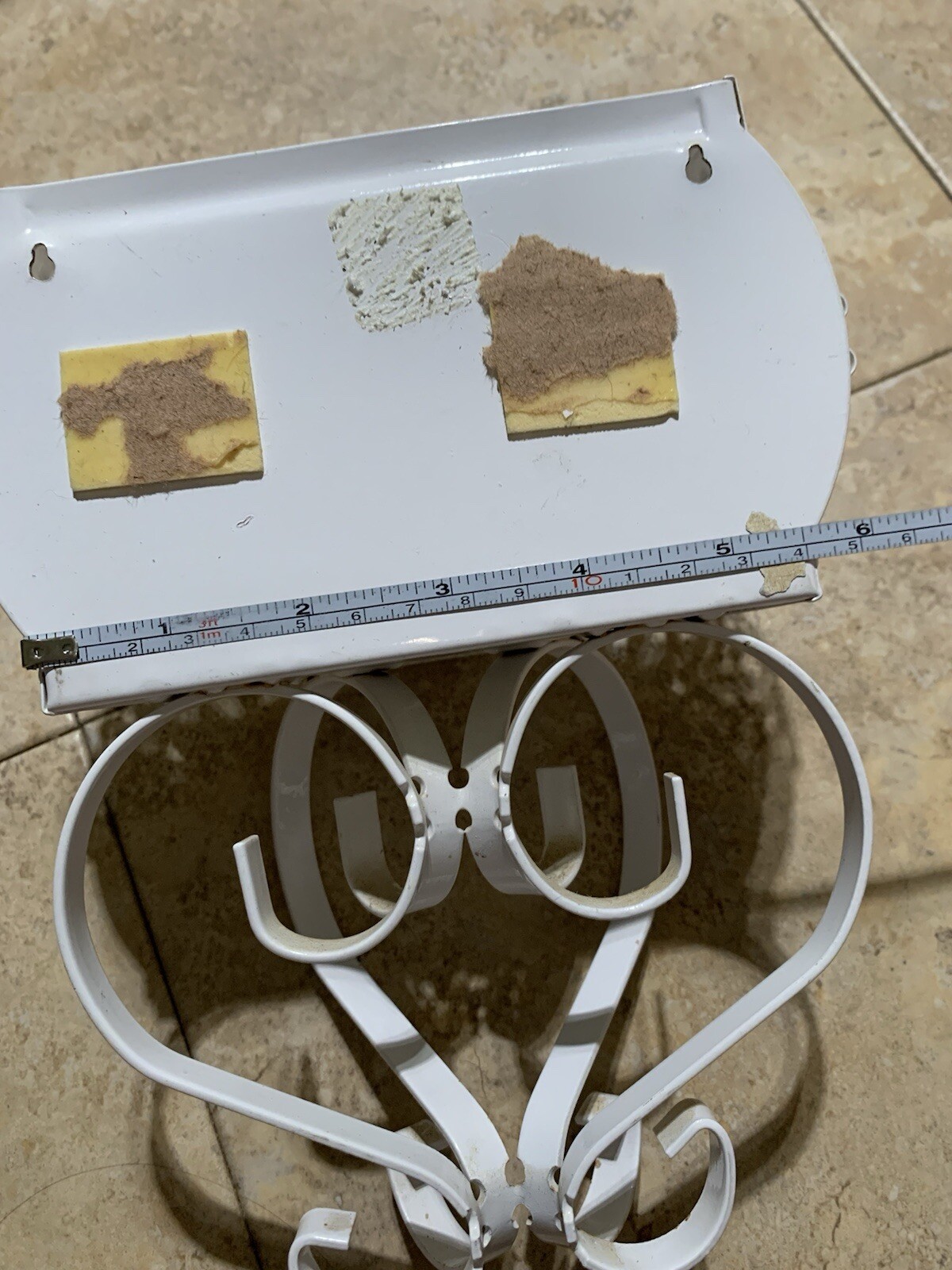 Vintage Homco Cottage Core White Metal Wall Pocket Planter Sconces, 2 PCs, 6x9”H