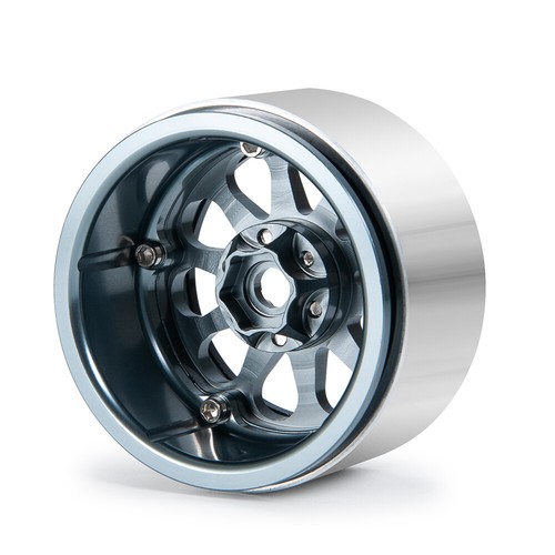 4x Neumático de llanta Beadlock de metal de 2,2"" para 1/10 RC Axial SCX10 RR10 Wraith 90048 - Imagen 6 de 56