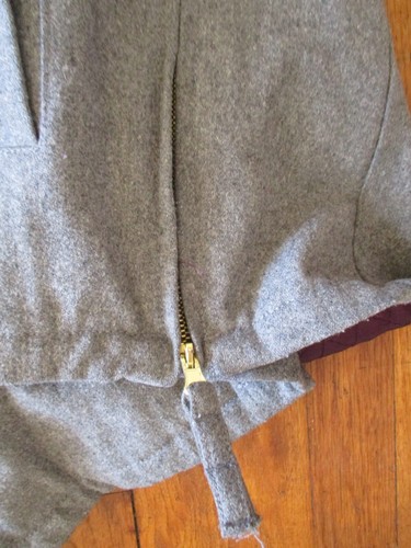 Sabit Tanoshinde Hooded Jacket With Pockets Gray Wool Blend Sz 2XL Men - Picture 6 of 9