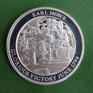 Earl Howe June 1794 44mm Hallmarked Silver Proof Mountbatten History Medal Ebay