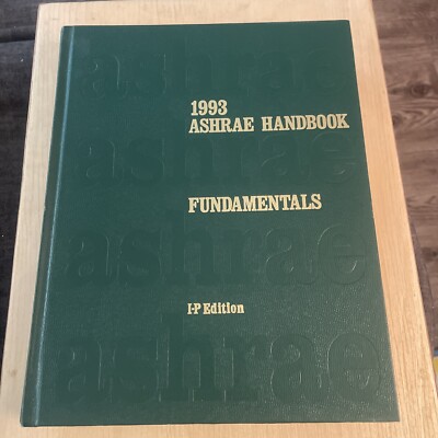 1993 ASHRAE Handbook - Fundamentals I-P Edition