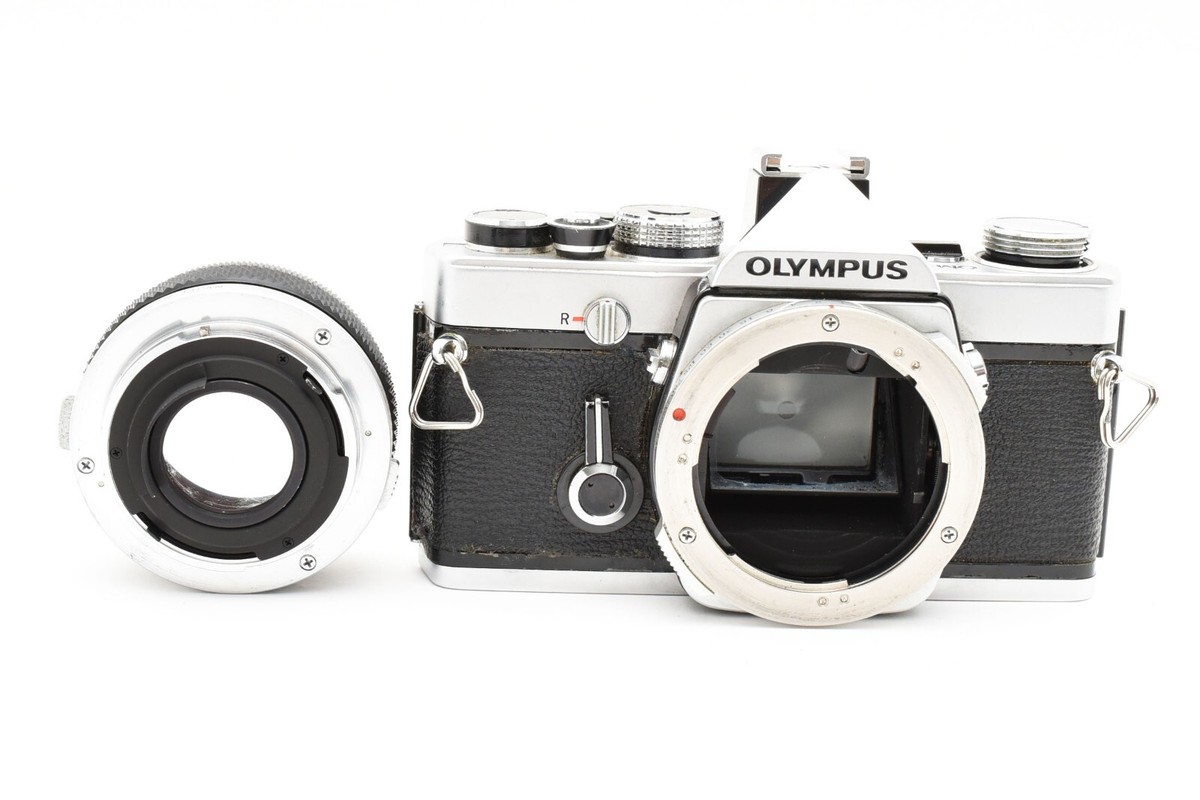 Olympus OM-1 Silver 35mm Film Camera w/F.Zuiko 50mm F1.8