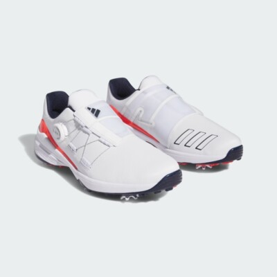 adidas ZG23ゴルフシューズ ホワイト/オレンジ アディダス（adidas）（メンズ）ゴルフシューズ ZG23 ゼッドジー