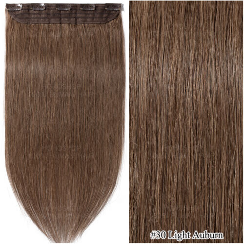 Clip invisibile One Piece in 100% estensioni capelli umani Remy SPESSA 3/4 testa piena - Foto 30 di 31
