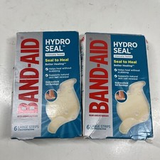 2 Pack- Band Aid HYDRO SEAL Hydrocolloid Bandages, 6ct LARGE NEW IN BOX