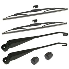 Empi Black Wiper Arm & Wiper Blade Set for VW Super Beetle 1973-1979