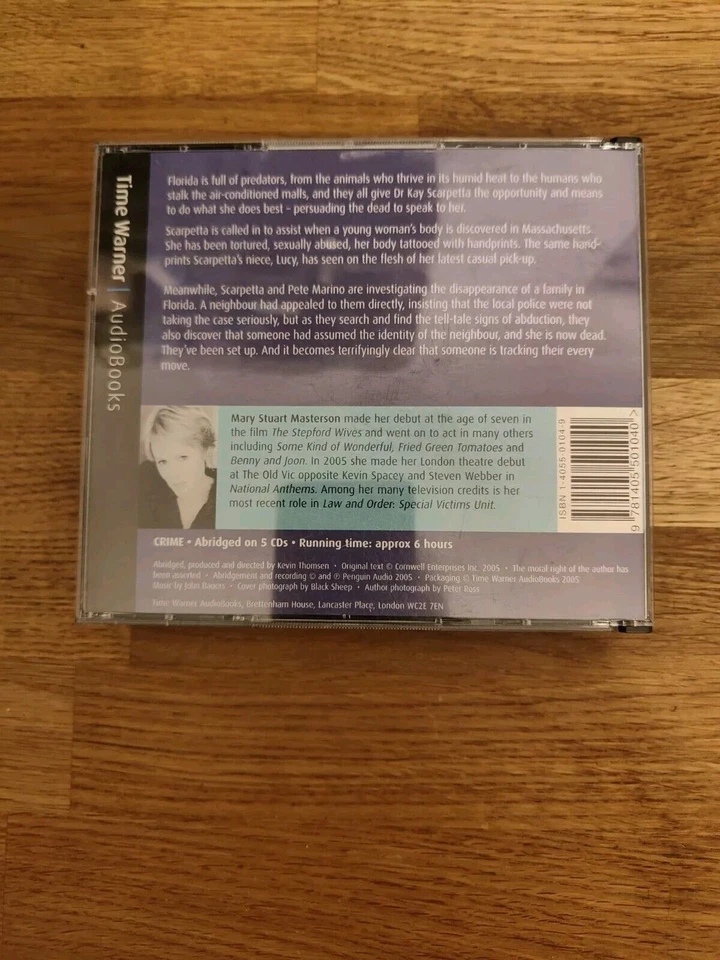 AUDIO BOOK - Patricia Cornwell Predator Crime Novel CD Audio Book  - Image 2 of 2