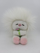 Vintage Dakin Nature Babies FROU FROU Doll White Hair With Flower 1982 Plush