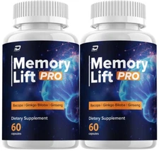 (2 Pack) Memory Lift Pro Brain Supplement Capsules – MemoryLift Pro All Natural