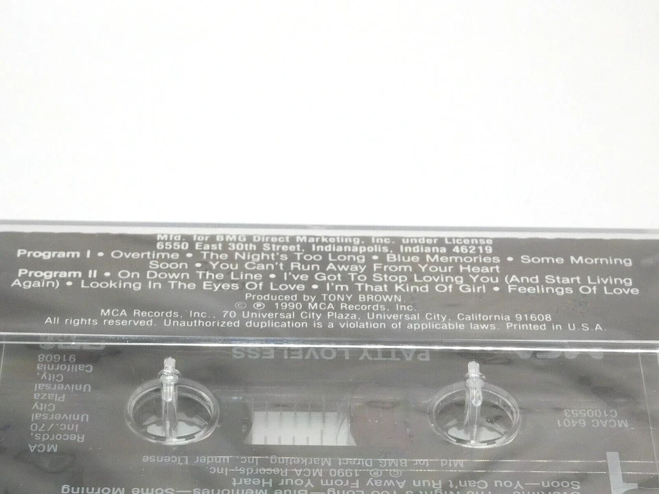 ON DOWN THE LINE by PATTY LOVELESS (Cassette, May-1990, MCA Records) NEW SEALED - Image 4 of 4