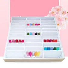 New Fake Nail Tips Storage Box 30 Compartments Nails Art Decoration Display Case