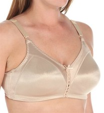 NWOT Bali 34D Double Support Wireless Bra 3820 Beige 113857