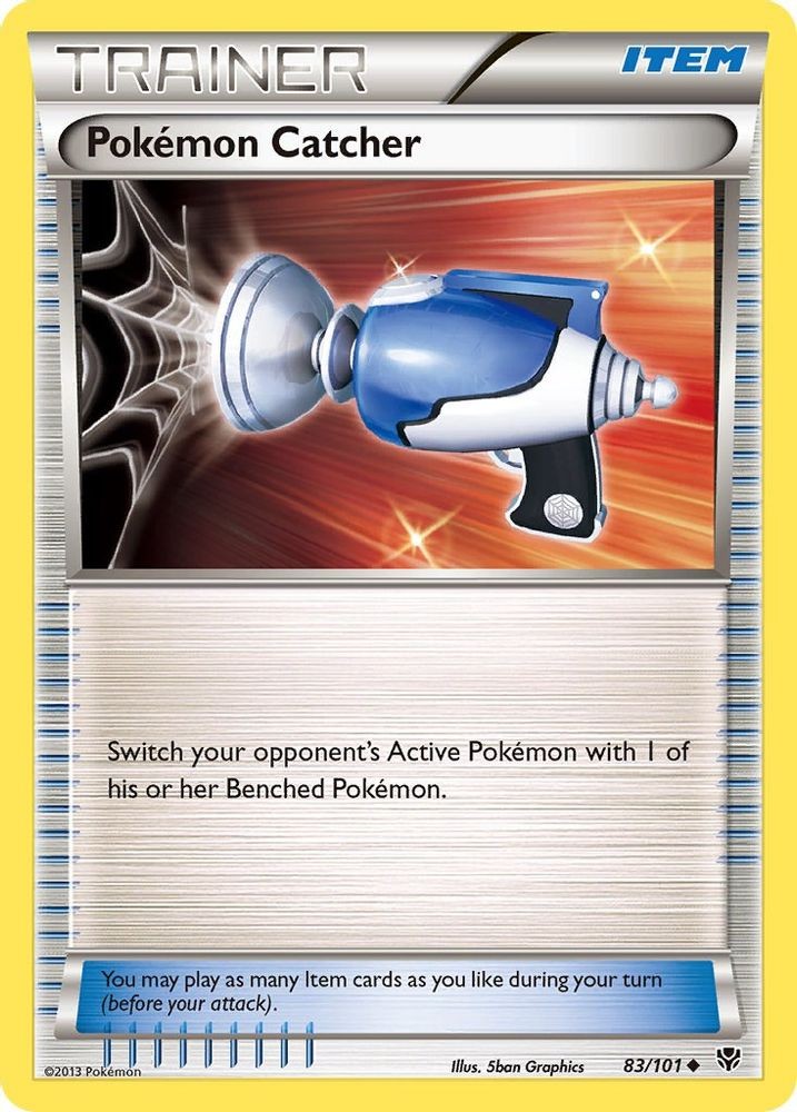 2013 Pokemon: Plasma Blast - Pokemon Catcher (#83/101, Uncommon, Heavily Played)