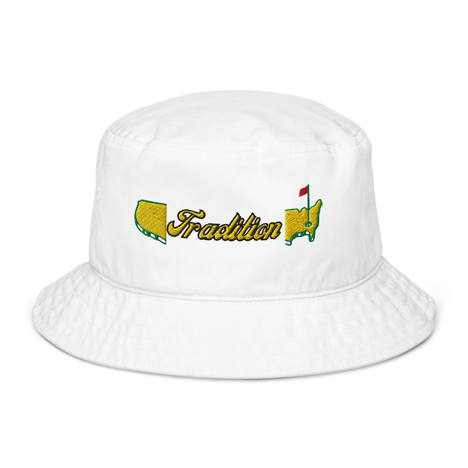 Tradition Golf Hat | Masters Bucket Hat | White Organic Bucket Hat
