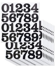 2 Inch Number Stickers, Vinyl Self Adhesive Sticker - 10 Sheets Black 200 P...