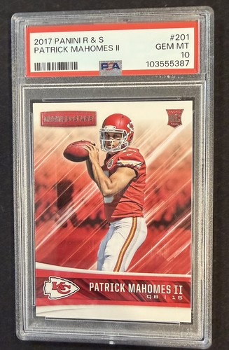 2017 Panini Rookies & Stars - Rookies Patrick Mahomes II #201 (RC) PSA 10