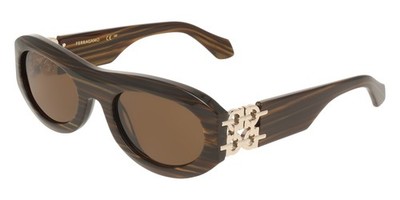 Ferragamo Sonnenbrille SF2082SE Tiger eye 54/23/140 Damen