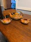 Roseville Pottery Brown Bushberry Tea Set Factory MINT