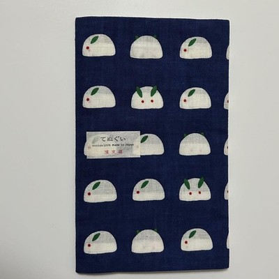 Japanese Tenugui Towels Hama Pattern Snow Rabbit Lineup