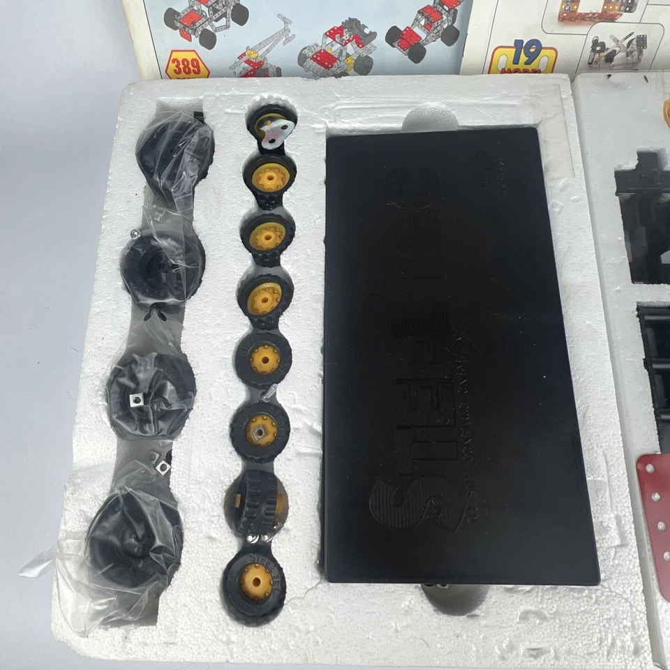 Vintage Remco Steel Tec 7024 Road, Rail & Air Vehicle Construction Set 389 Parts - Image 3 of 4