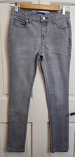 Old Navy Gray Supper Skinny Jeans Girls Size 14 28x28 Stretch 5-Pocket 65-36491