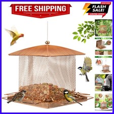 Bird Feeder, Heavy Duty Metal Bird Feeders for Outdoors Hanging, 3.5LB Large ...
