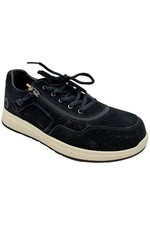 Billy Footwear Lace-Up Zip Metallic Sneaker Classic Low Black
